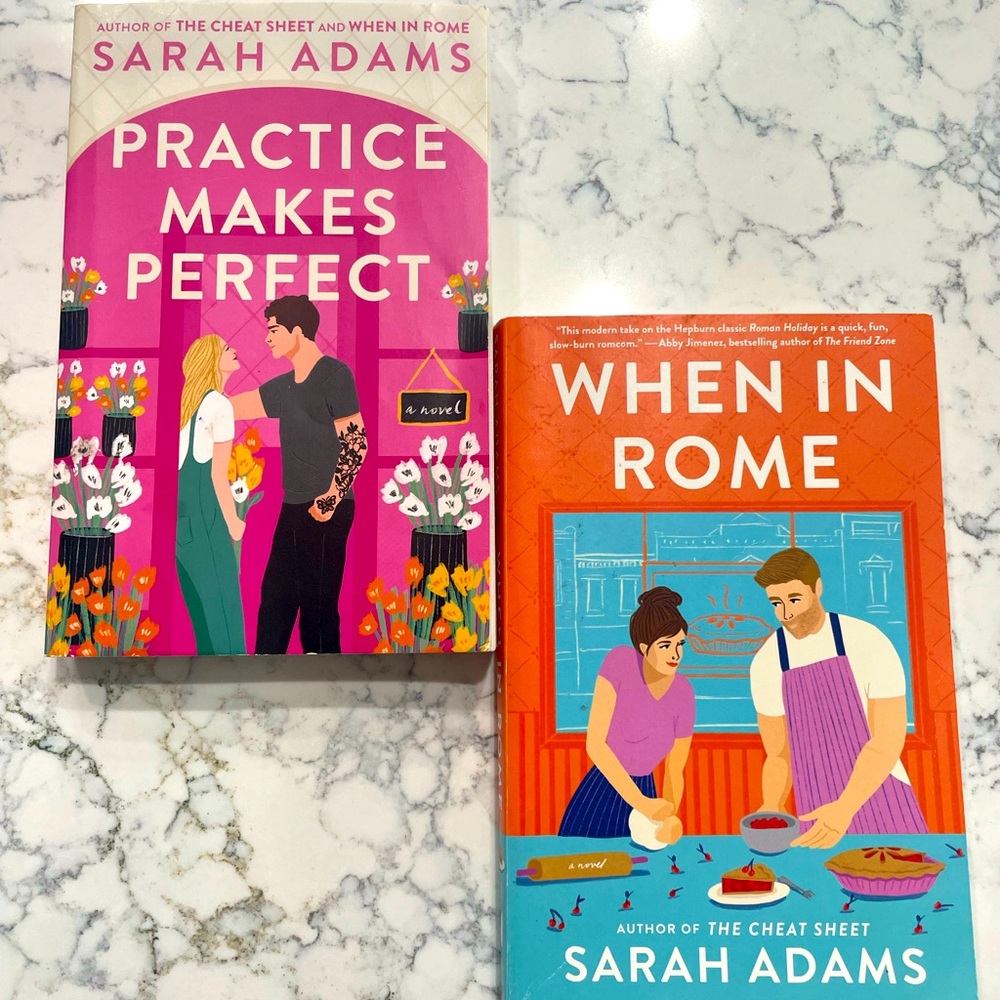 Sarah Adam’s Book Bundle When in Rome Practice Makes Perfect